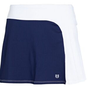 EleVen by Venus Navy White Pleated Tennis Skirt Size Small